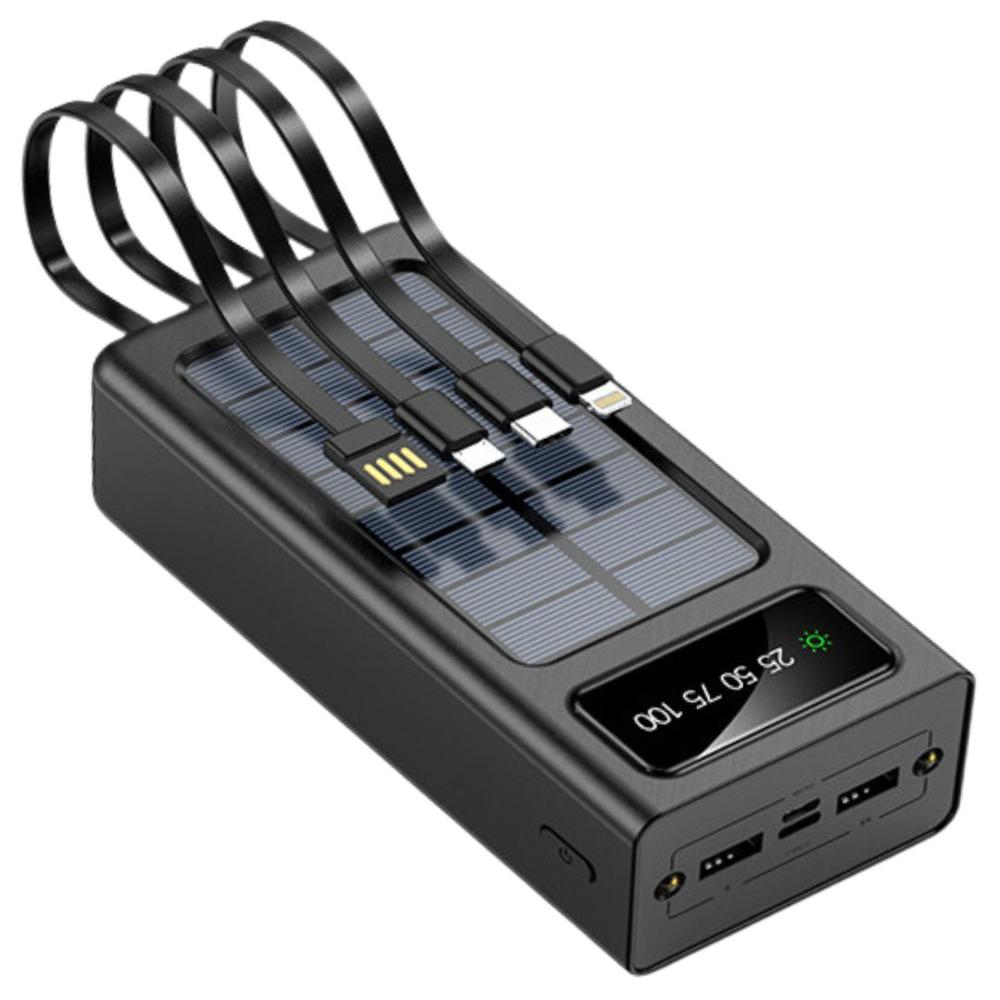 Power Bank Solar S4 40000mAh Carga Rápida 40W Batería Portátil CP-S3