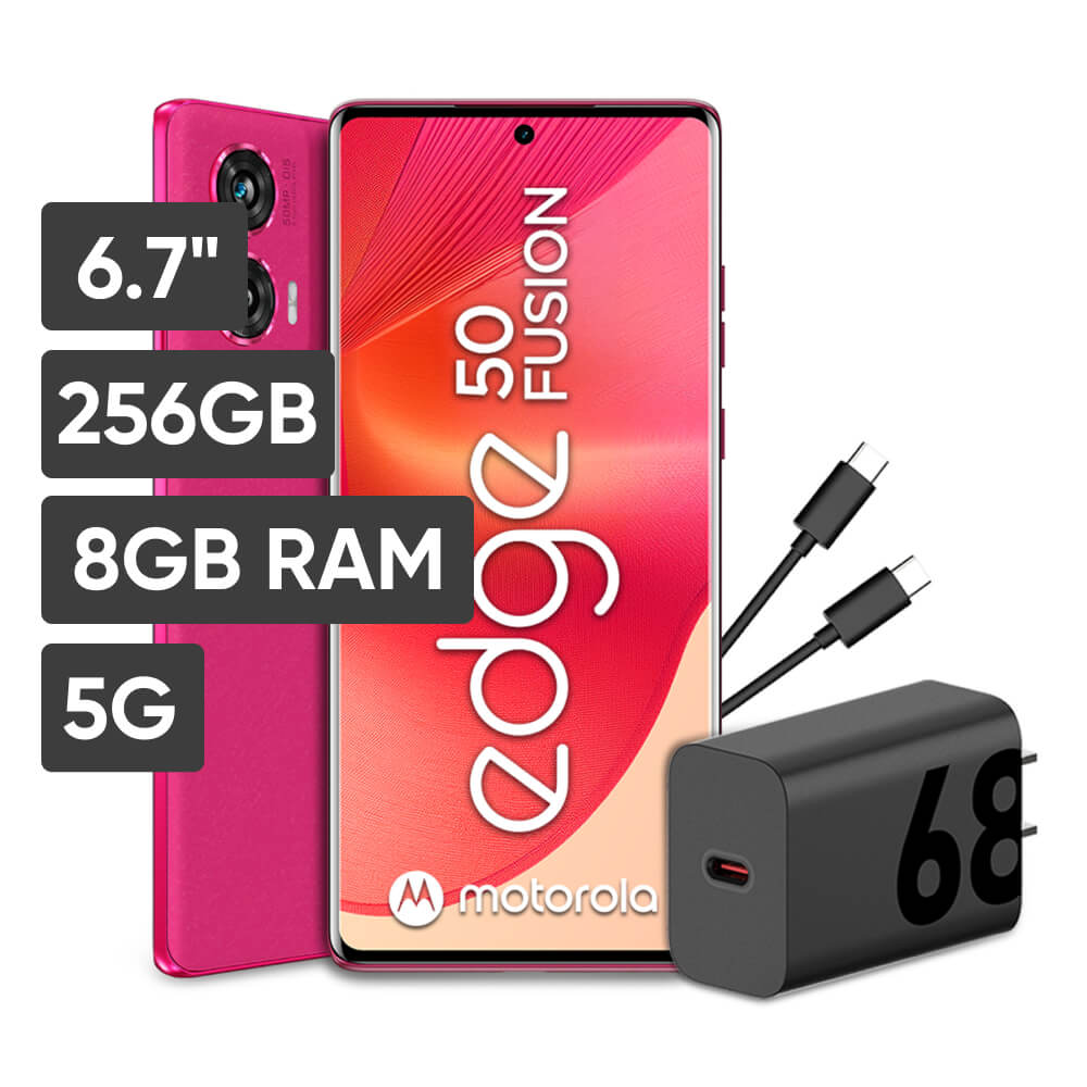 Smartphone MOTOROLA Edge 50 Fusion 6.7"" 8GB 256GB 50MP+13MP Rosa Fragola