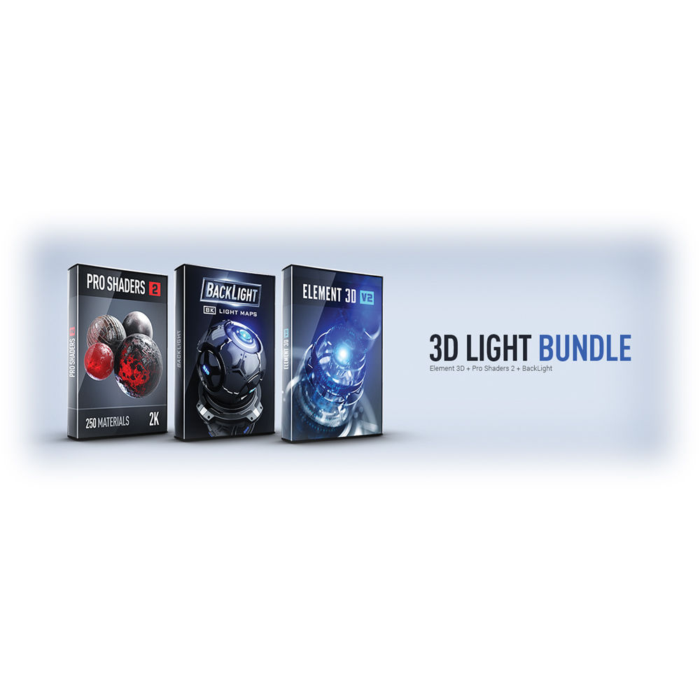 Video Copilot 3D Light Bundle (Descarga) - Compatible con Adobe After Effects, VFX 3D con Element 3D