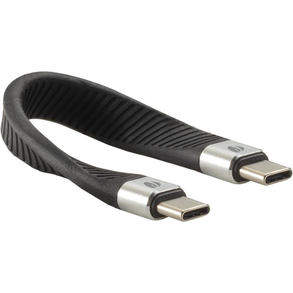 Cable Pearstone Mini Flex USB4 Tipo-C (5"") - Conectores Macho USB Type-C, Diseño FPC Flexible, Hasta