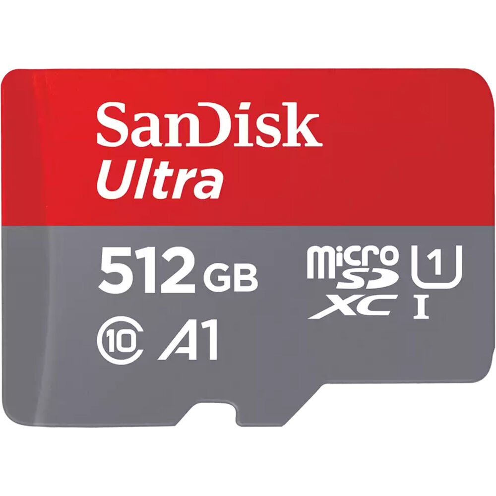 Tarjeta de Memoria SanDisk 512GB Ultra UHS-I microSDXC con Adaptador SD - Velocidad de Lectura 150 M