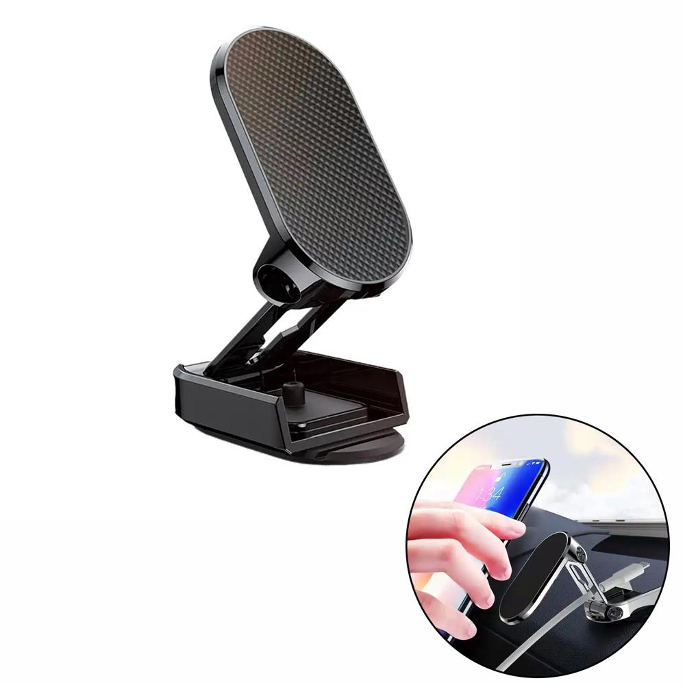 Soporte Celular Magnético (holder) Desplegable  360 Negro
