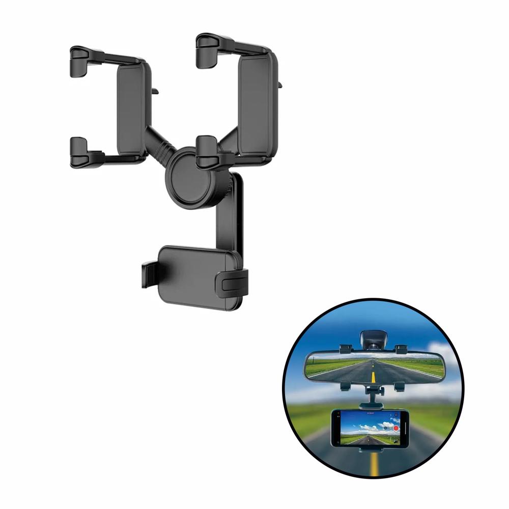 Soporte Celular Movil 360 Espejo Retrovisor del Carro /automovil