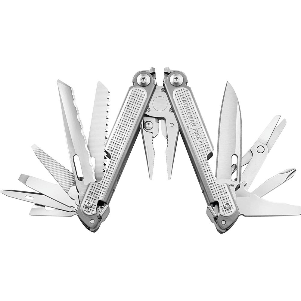 Leatherman FREE P4: Multi-Herramienta con Funda de Nylon - 21 Herramientas, Sistema de Bloqueo Magné