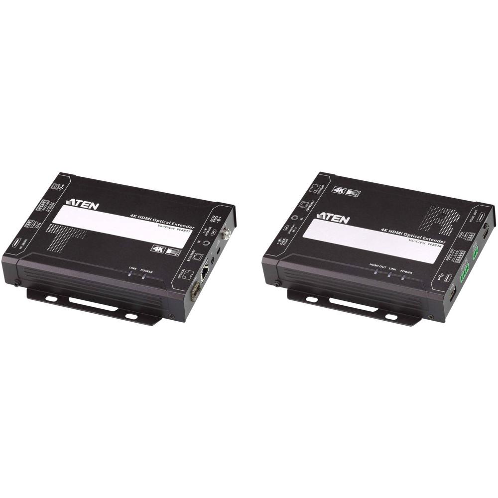 Kit Extensor Óptico HDMI ATEN 4K (985') - Transmisor y Receptor, Extensión de Video, Audio, IR, RS-2