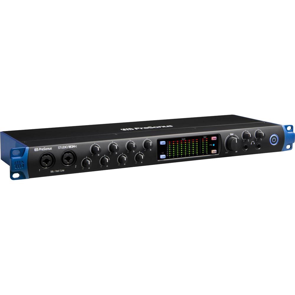 Interfaz de Audio/MIDI PreSonus Studio 1824c Rackmount 18x20 USB Type-C: Ideal para Bandas y Estudio