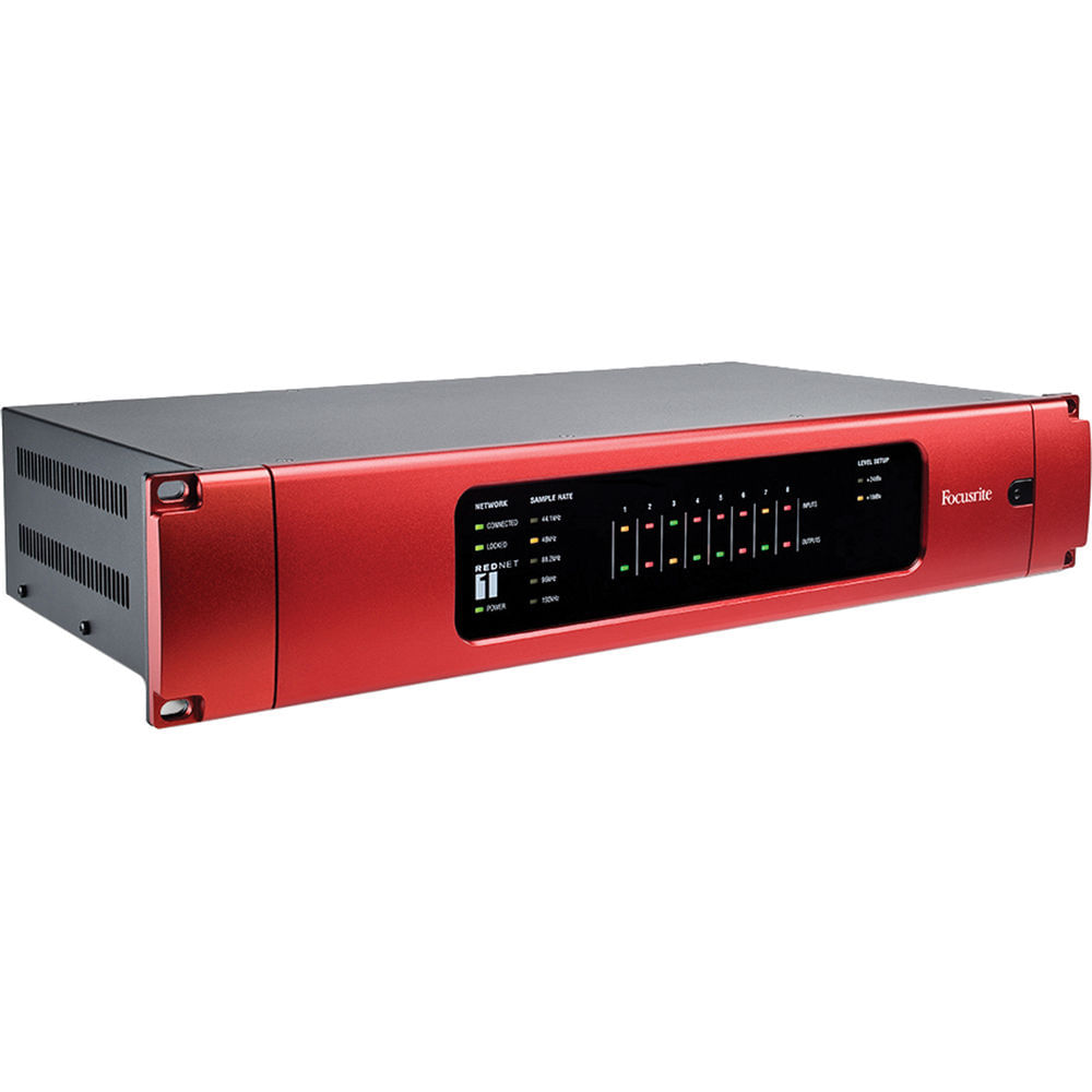 Interfaz de Audio Focusrite RedNet 1, 8 Canales I/O Analógicos con Tarjeta de Actualización Brooklyn