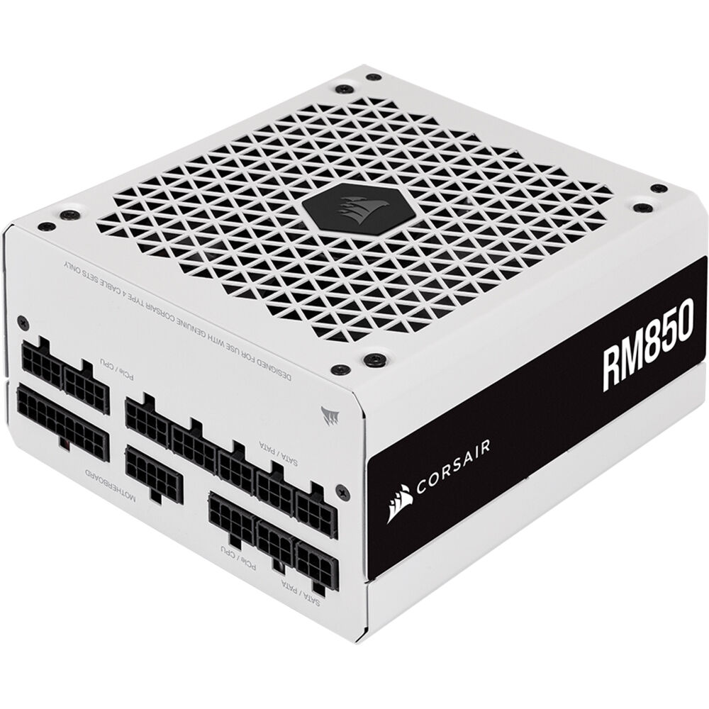 Fuente de Poder Modular Corsair RM850 850W 80 PLUS Gold (Blanco) - 140mm Ventilador, 3 Conectores CP