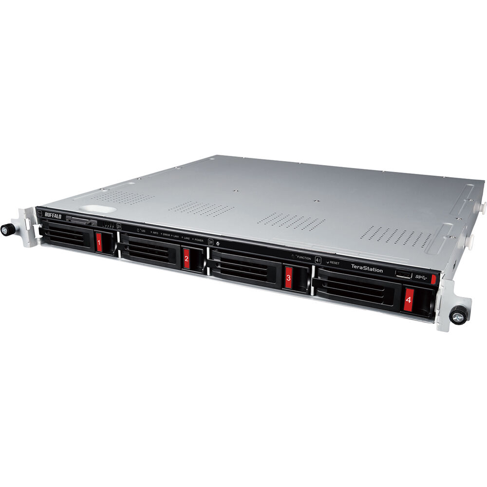 Buffalo TeraStation Essentials 32TB NAS Rackmount - 4 Bahías, 4 x 8TB, Procesador Quad-Core 1.4 GHz,