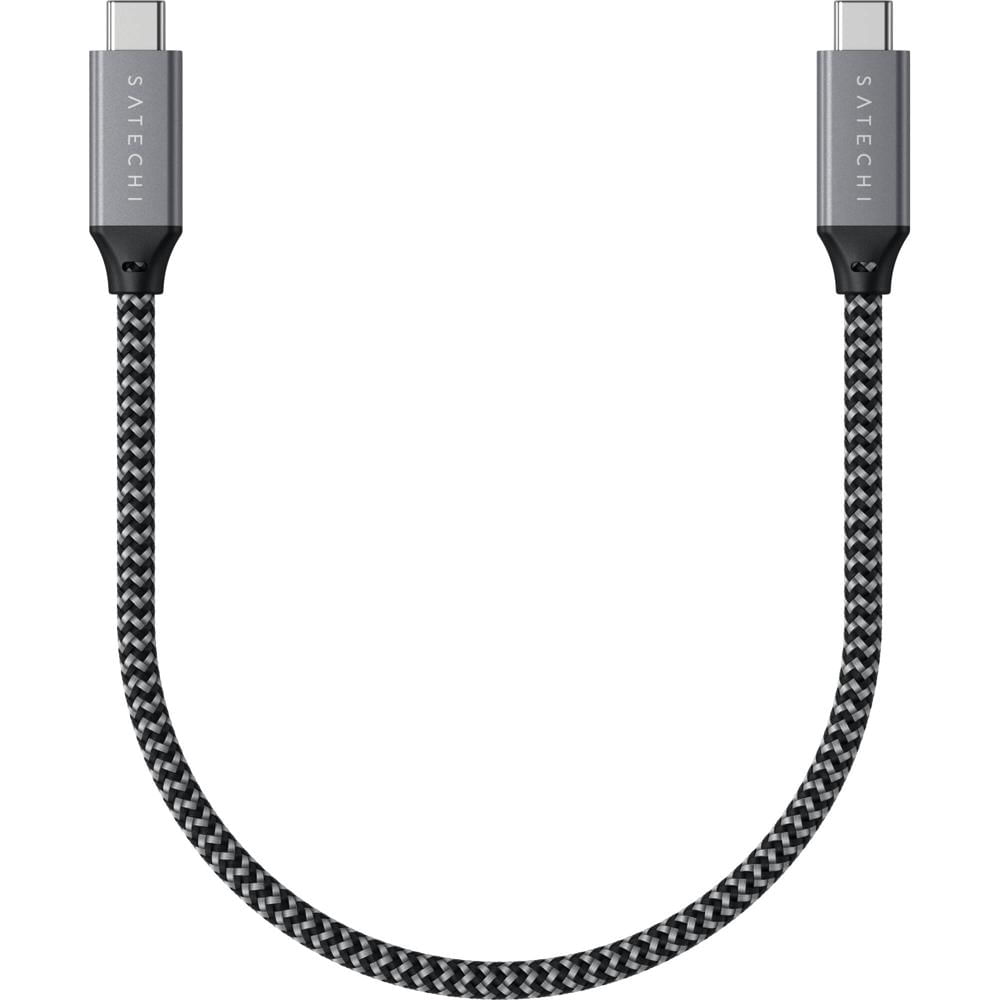Cable Satechi USB4 USB-C (10"") - Velocidades de Transferencia de hasta 40 Gb/s, Soporta 8K a 60 Hz o