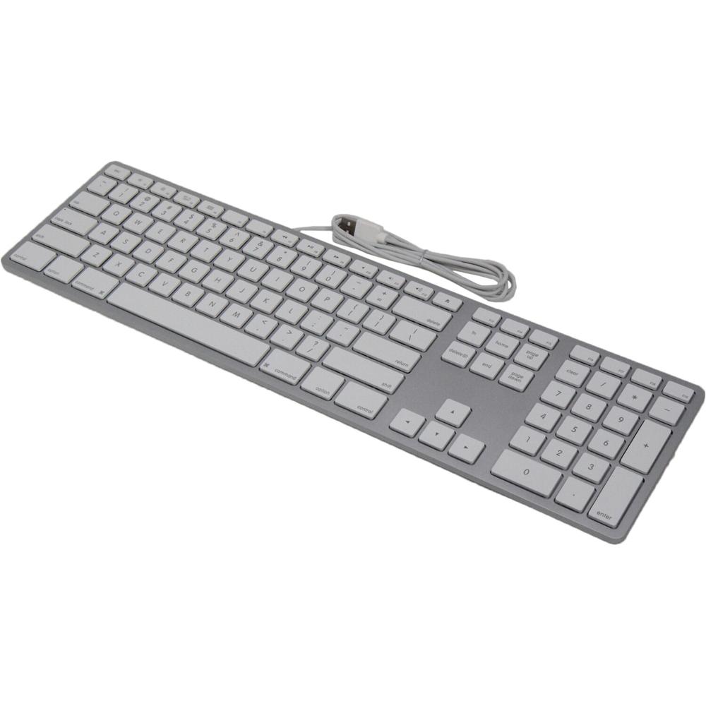 Teclado Matias Conectado para Mac (Plata) - Conexión USB 2.0 Tipo A