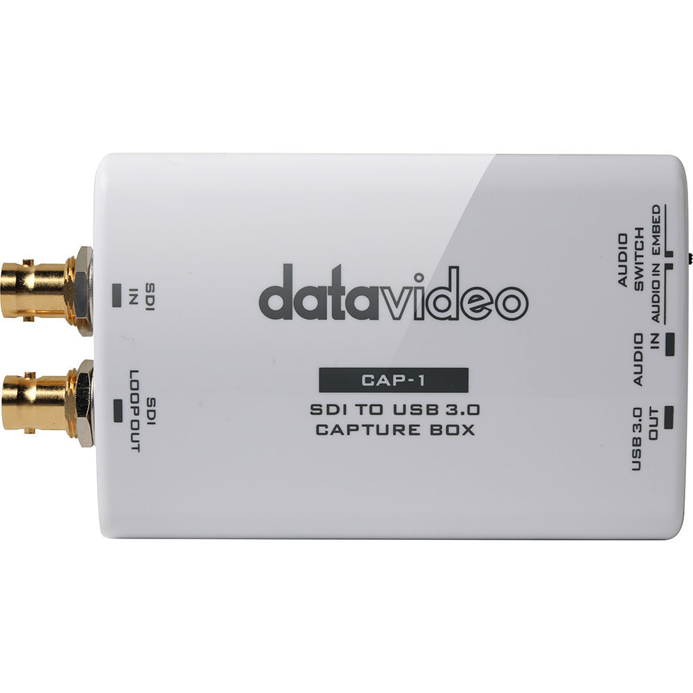 Caja de Captura Datavideo SDI a USB 3.0 - Captura de Video SDI y Audio Analógico, Ideal para Streami