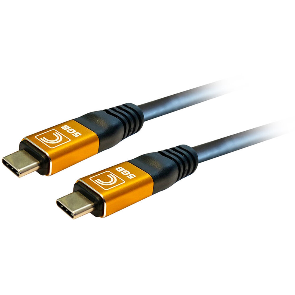 Cable USB-C Macho a Macho 3.2 Gen 1 de 3' - Transferencia de Datos hasta 5 Gb/s, Conectores de Alumi