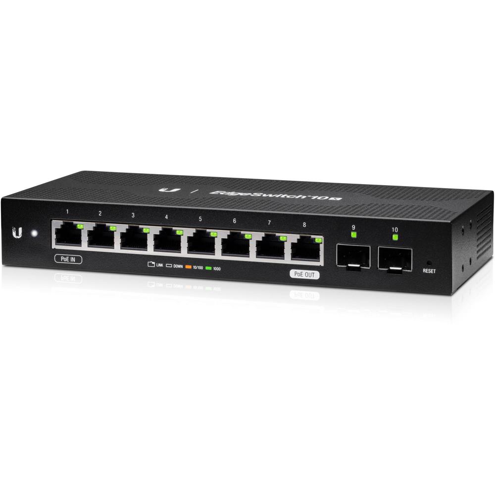 Ubiquiti Networks EdgeSwitch 10X - Switch Gestionado de 10 Puertos Gigabit PoE con 8 Puertos Etherne