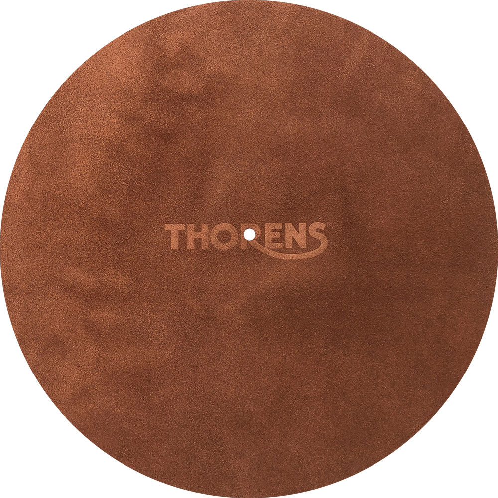 THORENS Alfombrilla de Plato de Giradiscos de Cuero (Marrón) - Construcción de Cuero