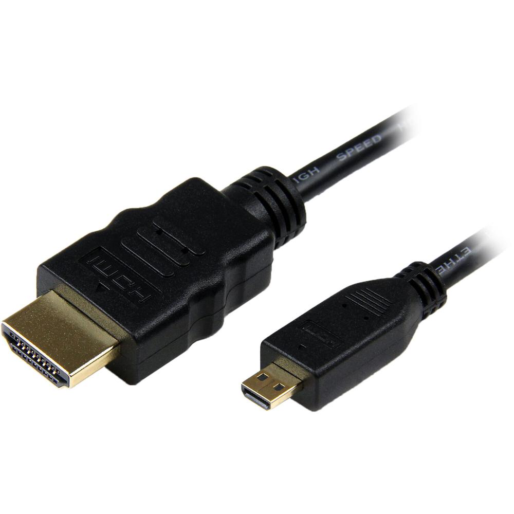 Cable StarTech Micro-HDMI a HDMI de Alta Velocidad (6') - 34AWG HDMI 1.4b, Conectores Baquelita Dora