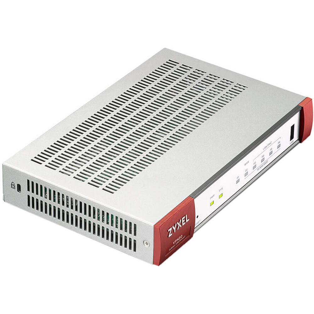 ZyXEL VPN50 ZyWALL SPI Firewall (800 Mb/s) - Rendimiento de Firewall SPI de 800 Mb/s, 4 Puertos LAN,