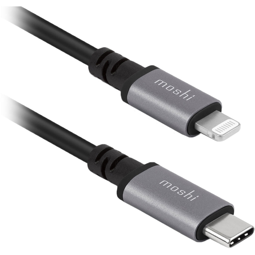 Cable Moshi USB Type-C a Lightning (10') - Conector USB Type-C Macho, Conector Lightning Macho, Sopo