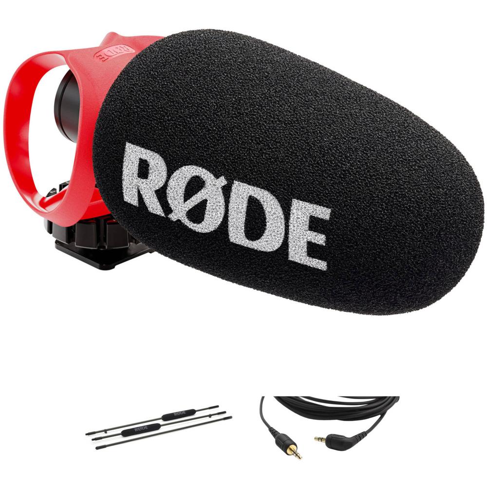 RODE VideoMicro II Kit de Micrófono Shotgun Ultracompacto con Boompole y Cable de 20' para Creadores