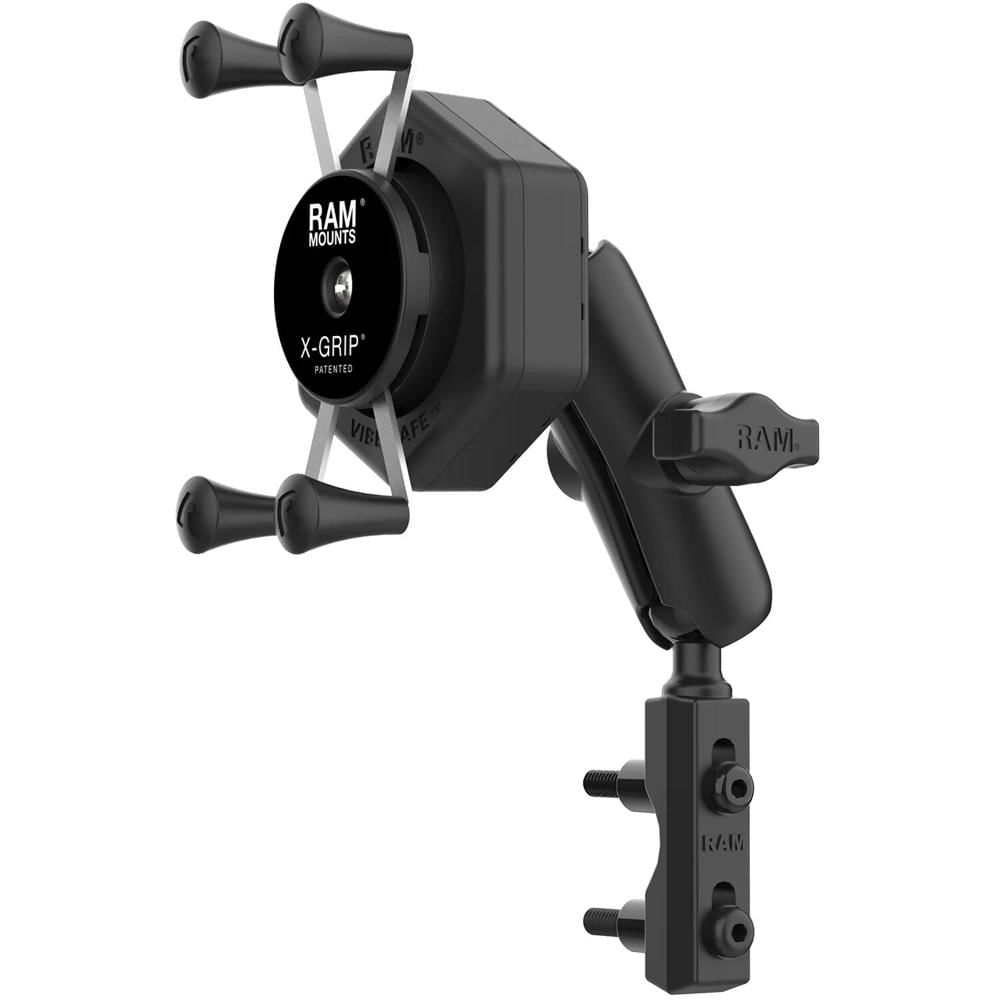 Soporte para Teléfono RAM MOUNTS RAM X-Grip con Base Vibe-Safe y Reservorio - Diseño X-Grip, Montaje