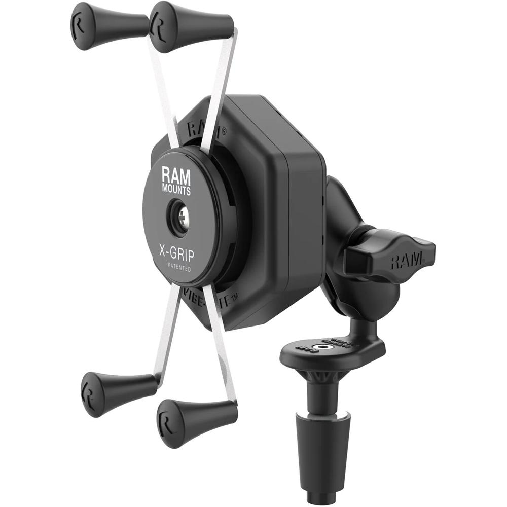 Soporte para Teléfonos RAM MOUNTS RAMX-Grip Grande con Base Vibe-Safe y Stem de Horquilla - Compatib