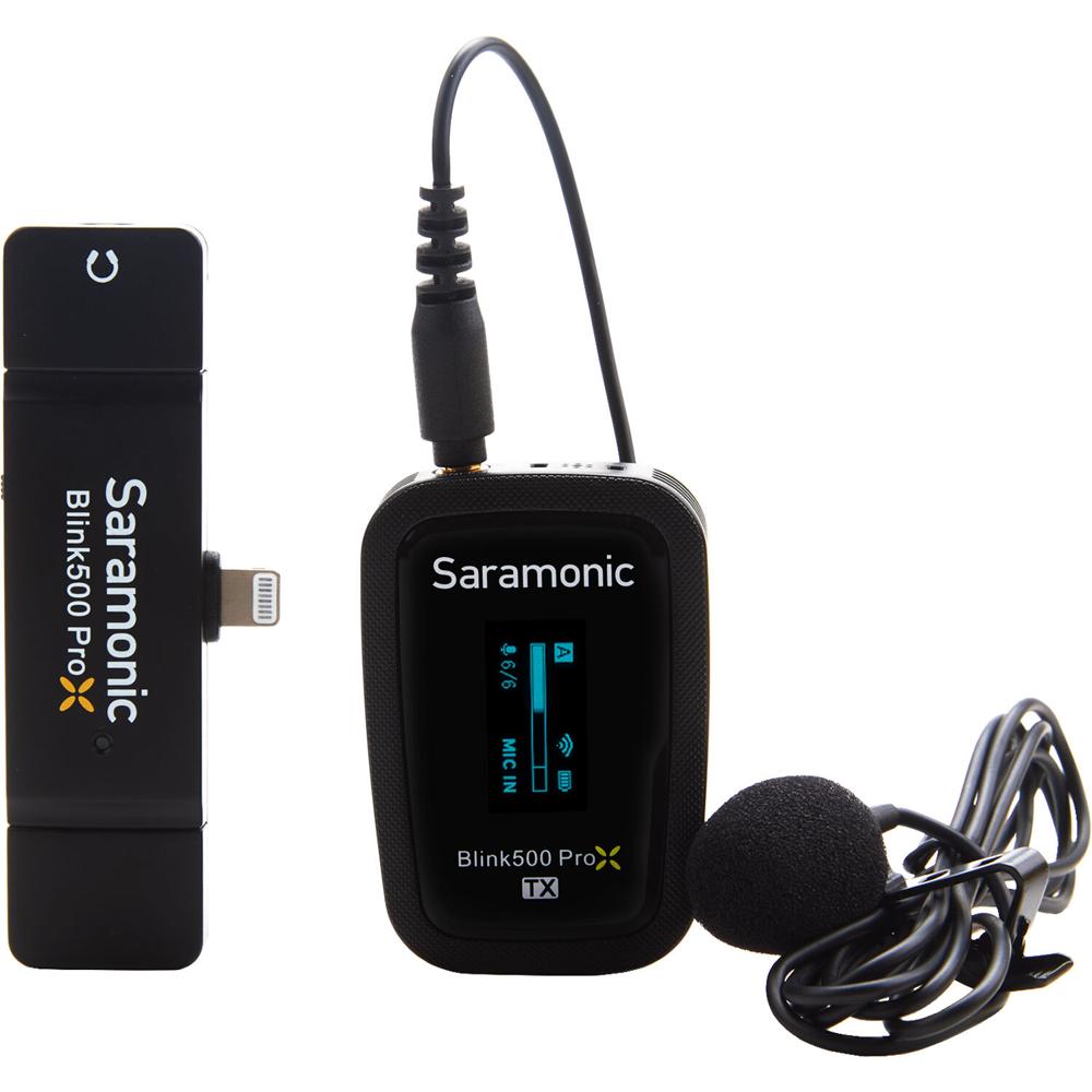 Saramonic Blink 500 ProX B3: Sistema de Micrófono Lavalier Inalámbrico Digital con Conector Lightnin