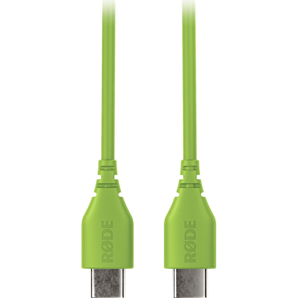 RODE SC22 Cable USB-C a USB-C (Verde, 11.8"") - Compatible con Dispositivos Rode