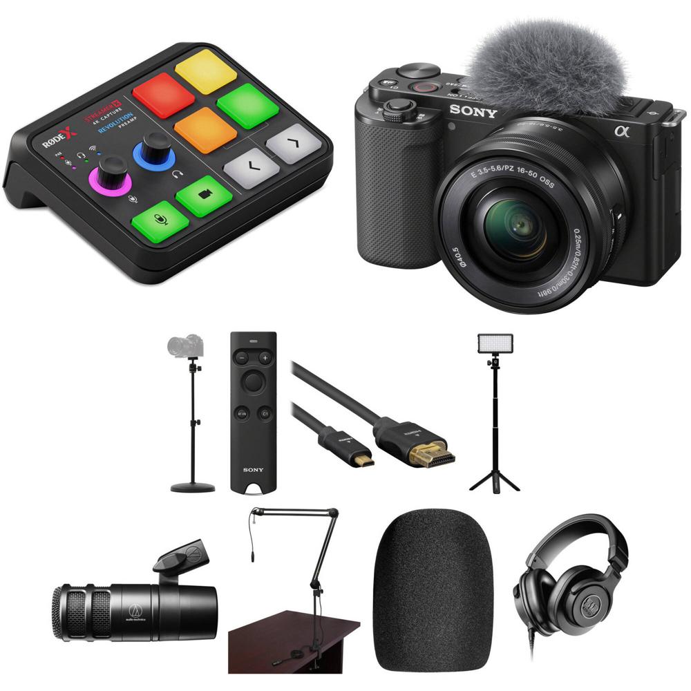 RODE X Kit Profesional de Streaming 4K para Video Podcasting con Cámara Sony ZV-E10 y Accesorios