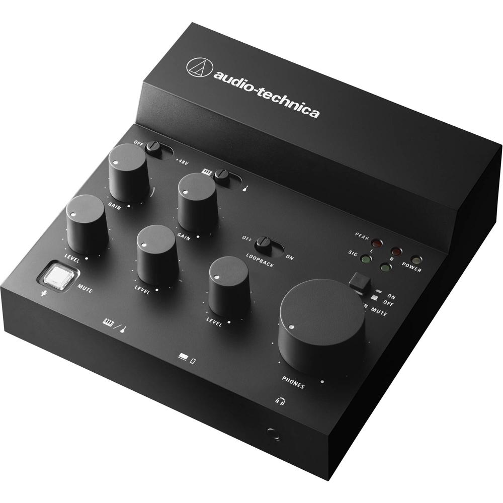 Audio-Technica AT-UMX3 Mezclador de Audio USB para Livestreaming con 3 Canales y Conexiones Versátil