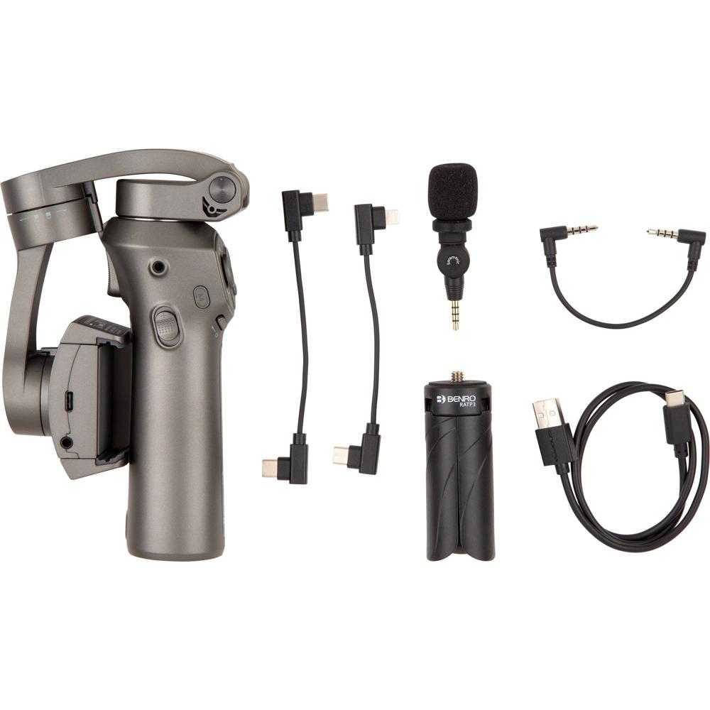 Gimbal Portátil Benro X Series 3XS 3 Ejes con Saramonic SmartMic para Smartphones - Micrófono Antich