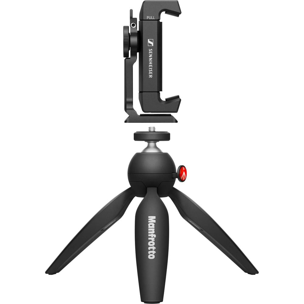 Kit Móvil Sennheiser: Trípode Mini Manfrotto PIXI y Abrazadera para Smartphone con Montaje Frío