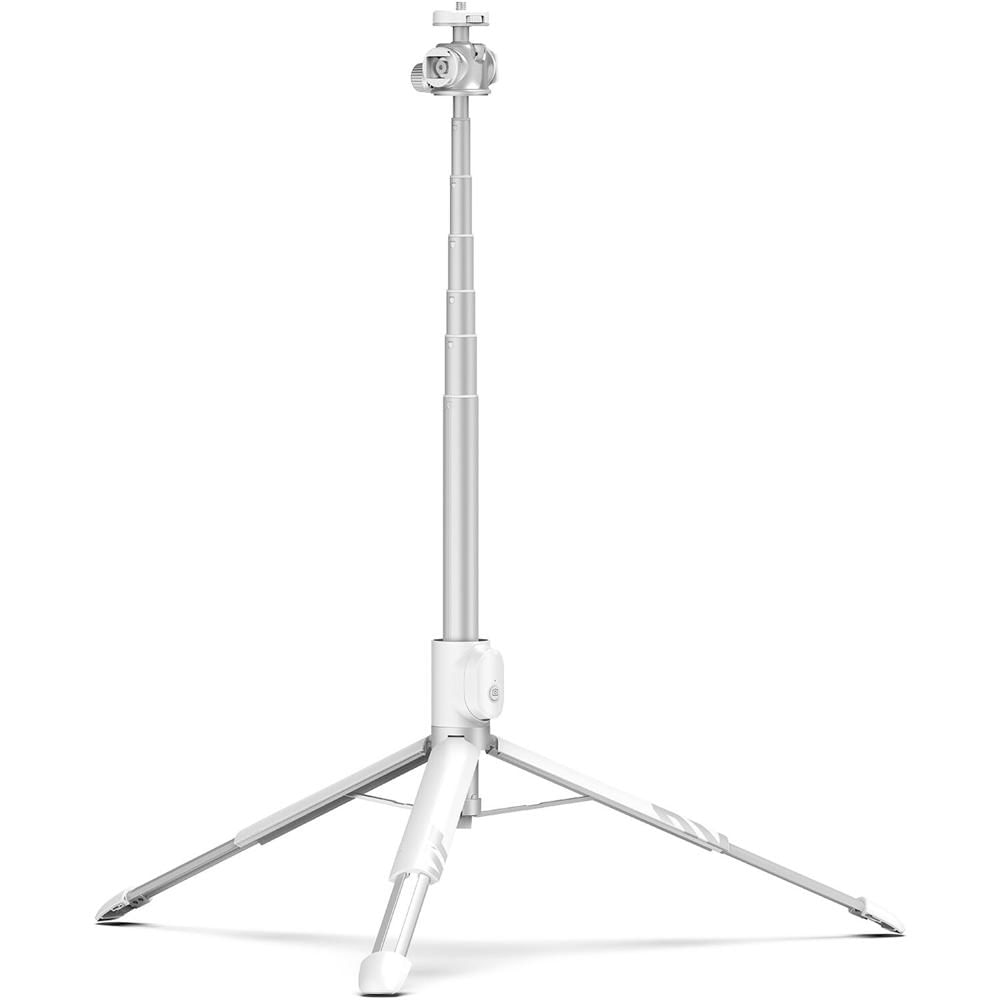 KraftGeek Trípode de Vlogging Max de 58"" (Blanco) - Soporte para Selfie, Ajustable, Compatible con i