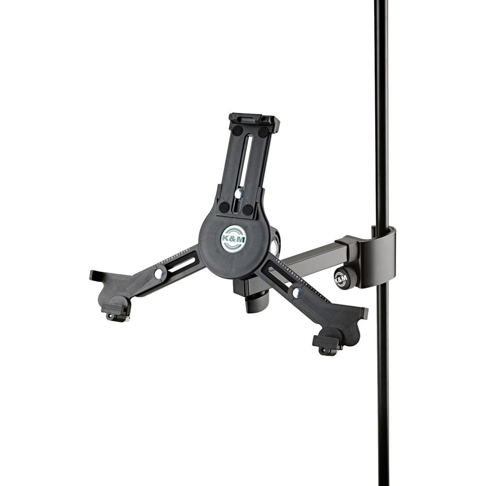 Soporte Universal para Tablet K&M 19791 (Negro) - Ideal para Actuaciones, Presentaciones y Uso en Ca