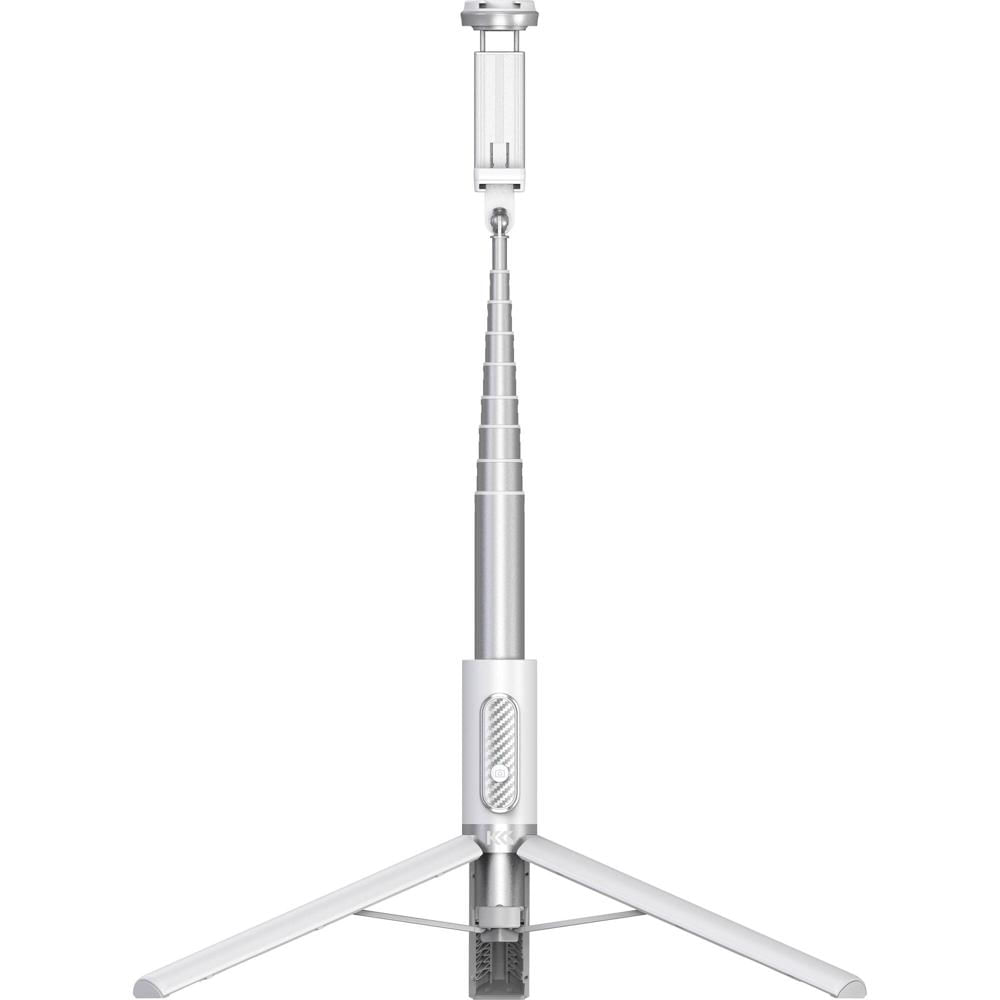 KraftGeek Selfie+ Tripod Max Pro (Blanco) - Soporte para Selfie y Trípode, Altura Ajustable, Montaje