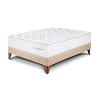 Cama Europea Royal Elizabeth 2 plazas Champagne Paraiso