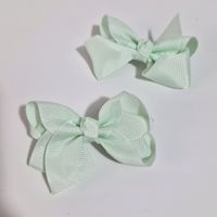 Par de ganchos verde agua para el cabello para niñas Aititi´s Kids