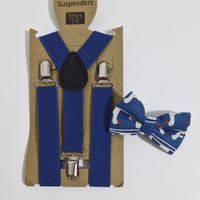 Pack elegante de tirante y corbata azul para niño de 1 a 4 años Aititi´s Kids