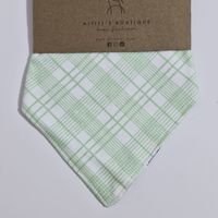 Bandana de algodón con diseño de cuadros para bebe RN hasta 6m Aititi´s Kids