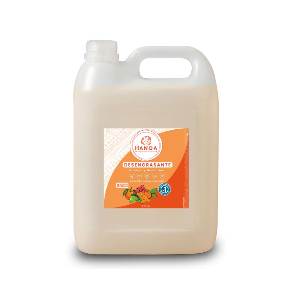 Desengrasante Líquido HANQA Naranja y Mandarina Galón 4L