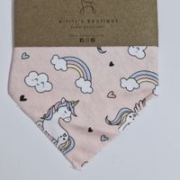 Bandana de algodón con diseño de unicornio para bebe RN hasta los 6m Aititi´s Kids