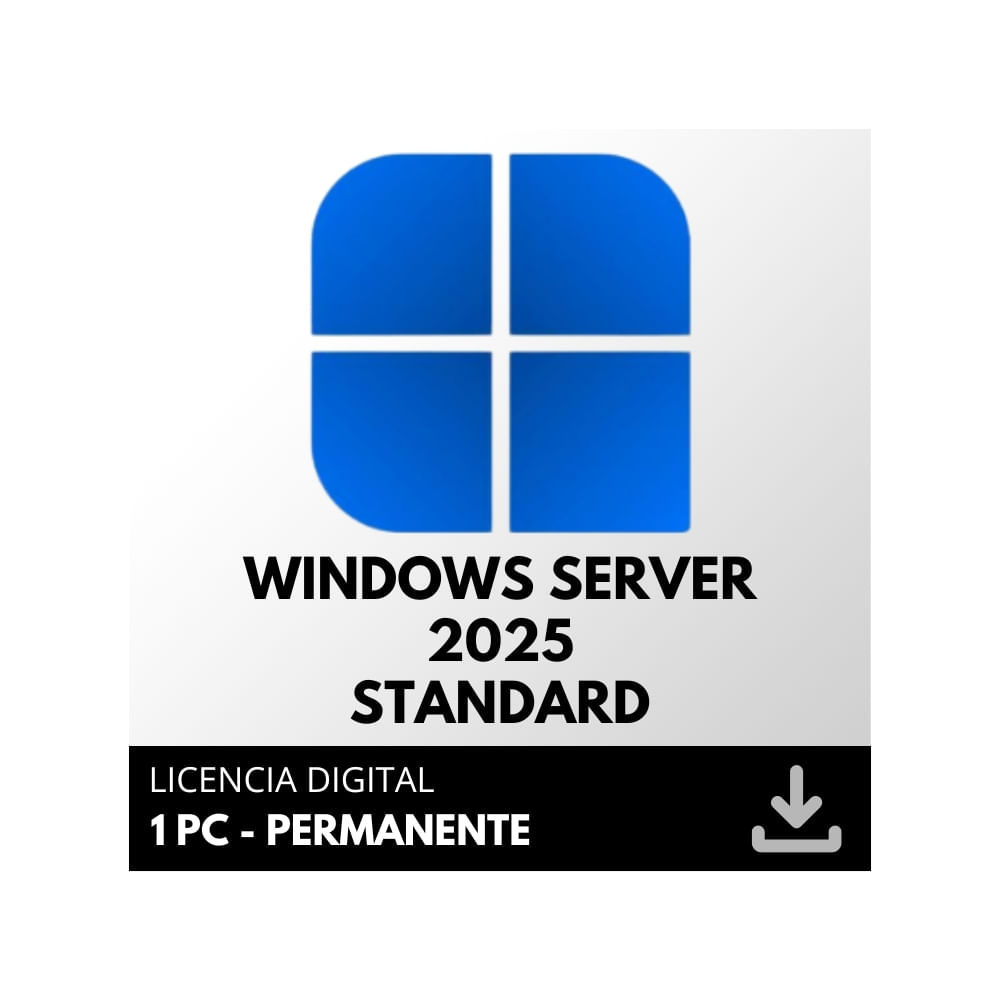 Licencia Microsoft Windows Server 2025 Standard