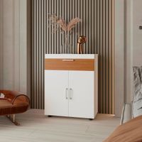 Zapatera Moderna Sun Blanco 3 Puertas R&R MUEBLES