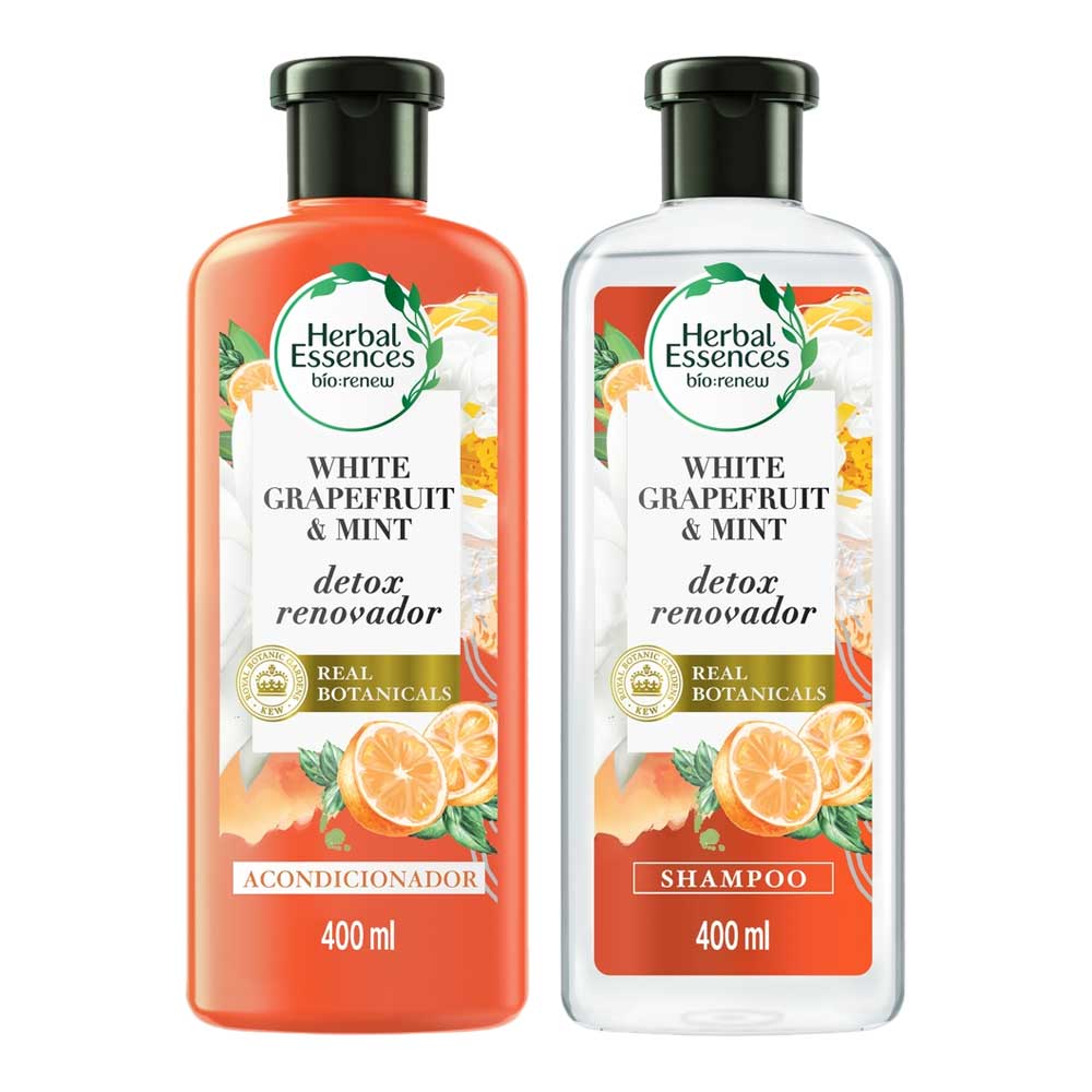 Pack HERBAL ESSENCES White Grapefruit Shampoo 400ml + Acondicionador 400ml