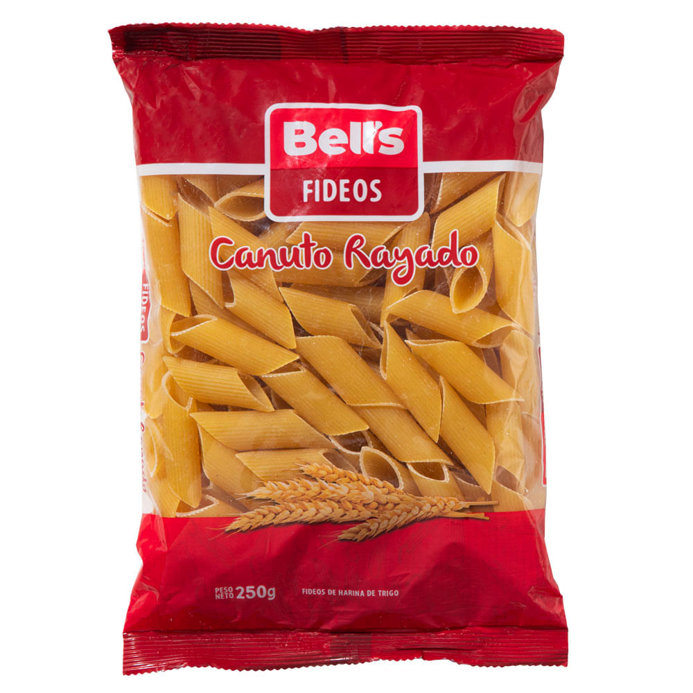 Fideos Canuto Rayado BELL'S Empaque 250g