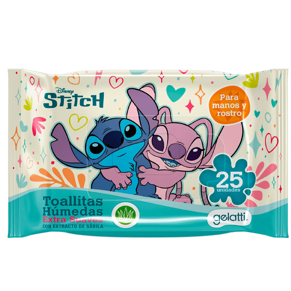 Toallitas Húmedas GELATTI Stitch Paquete 25un