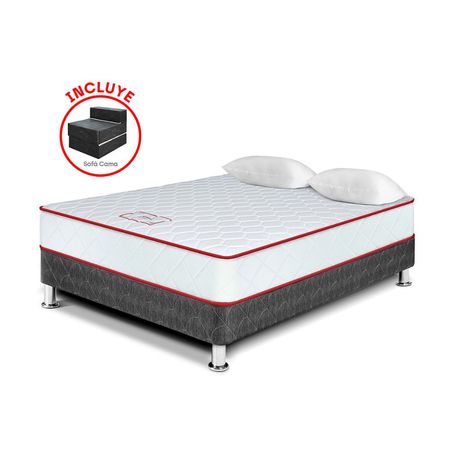 Cama Paraíso Consul 2 Plazas + Sofá Cama