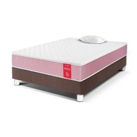 Cama Paraiso Medallón Ergo 1.5 Plazas Chocolate