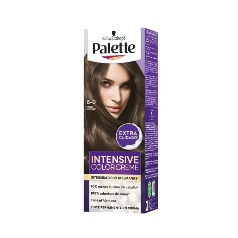 Tinte PALETTE COLOR CREAM 6-0 Rubio Oscuro Caja 100ml