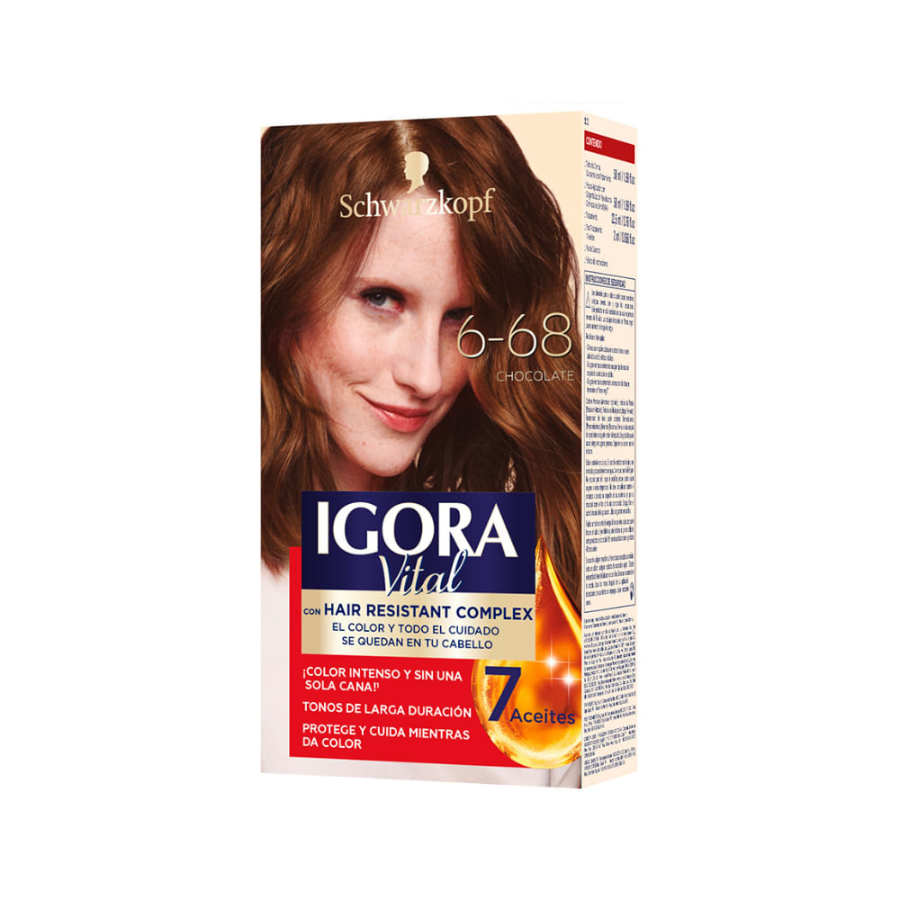 Tinte IGORA VITAL 6-68 Chocolate Caja 125ml