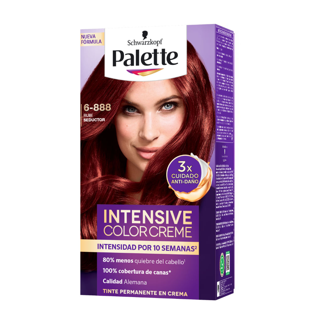 Tinte PALETTE COLOR CREAM 6-888 Rubí Seductor Caja 170ml